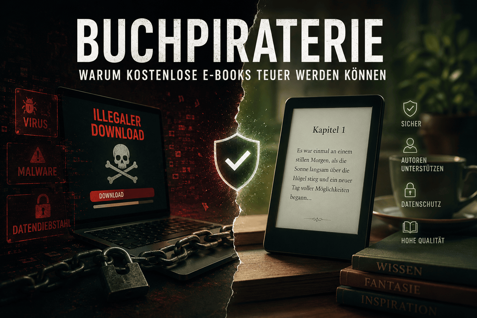Buchpiraterie im Internet: Warum kostenlose E-Books teuer werden können
