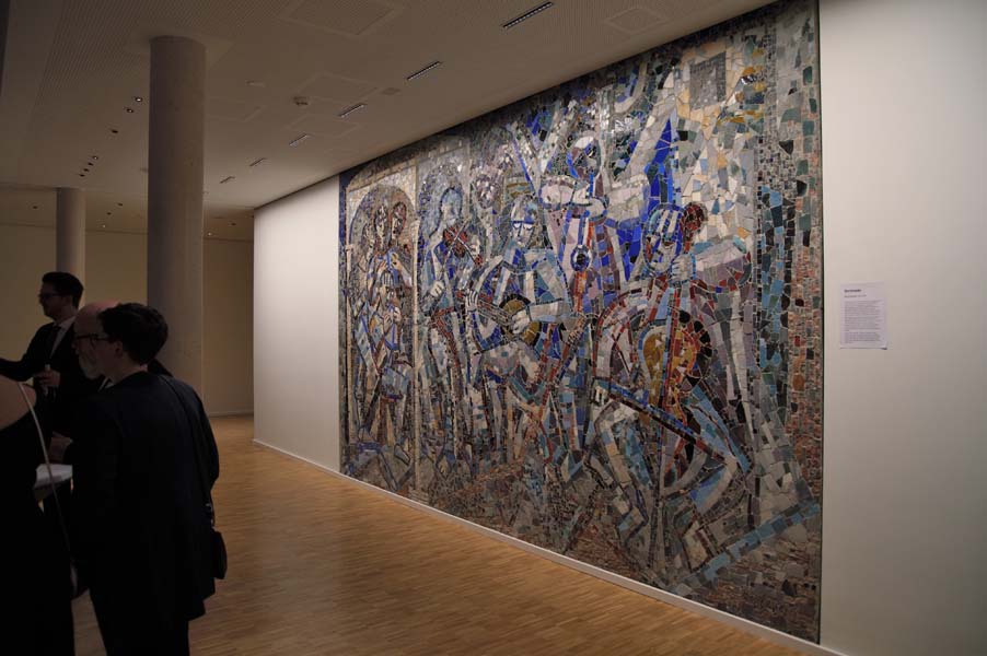 Dieses Mosaik des Künstlers Eduard Bargheer stand schon im Original Lichtwarkhaus und wurde nun ins neue Körberhaus eingebaut. Foto: Cetin Yaman